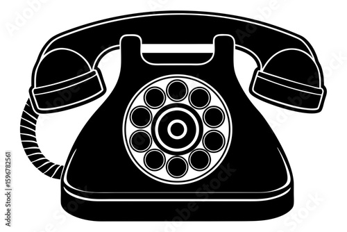 funny telephone silhouette