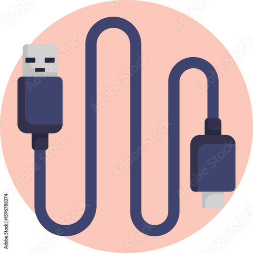 Connector cable for syncing and charging photography devices.