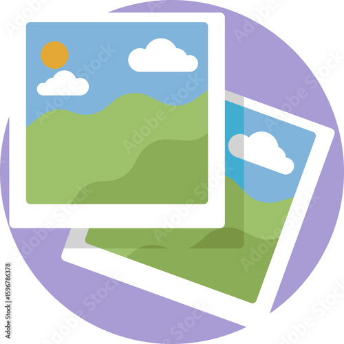 A symbol for photo galleries or image collections.