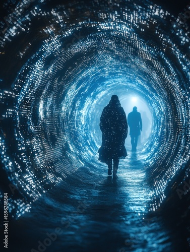 Mysterious Journey Through a Digital Tunnel