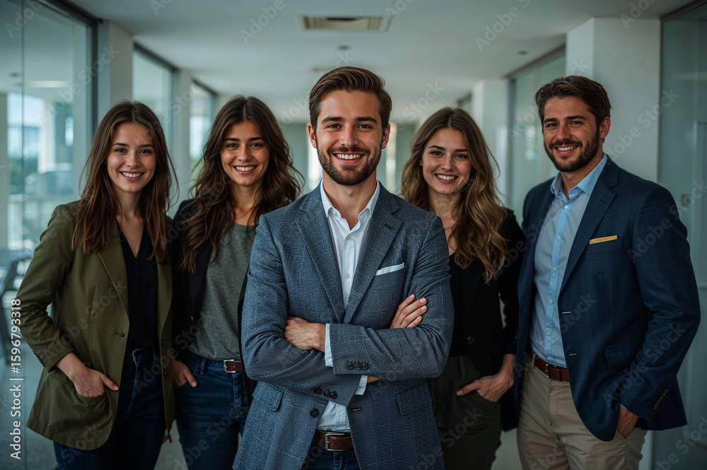 Obraz premium Diverse Team Success Business People Corporate Portrait Collaboration