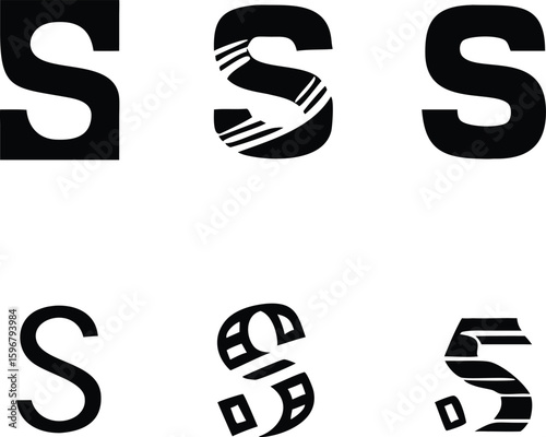 set of black and white icons