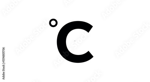 Minimalist degree symbol with a bold c design