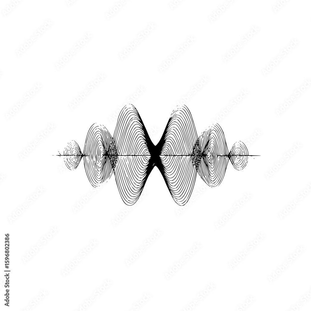 Fototapeta premium Stylized depiction of a formula one race car in motion with a brush stroke effect in black and white