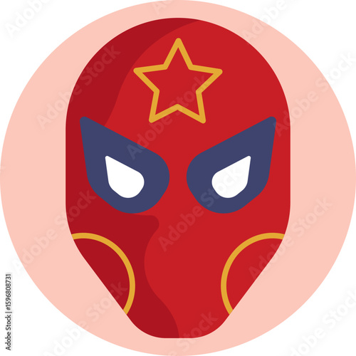 A protective mask worn by superheroes to conceal their identity.