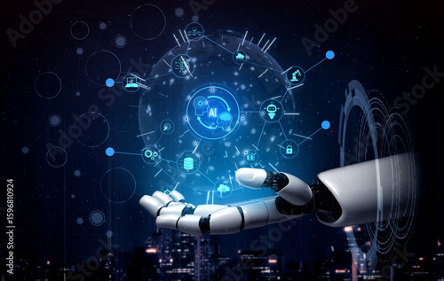 Quadro su tela AI enables collaborative intelligence by linking robotics, machine learning, and data systems to automate operations and improve real-time decision-making