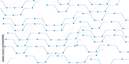 seamless pattern and geometric in vector design. Computer network concept. Digital geometric abstraction with lines and dots. Minimalist Hex Digital Background Sci-Fi Hex Pattern Overlay. 