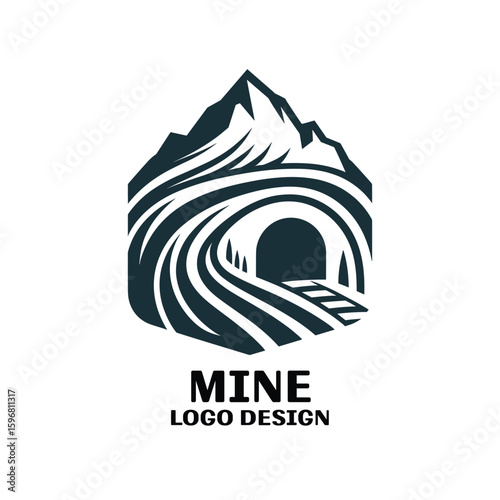 Mine Vector Logo Design 