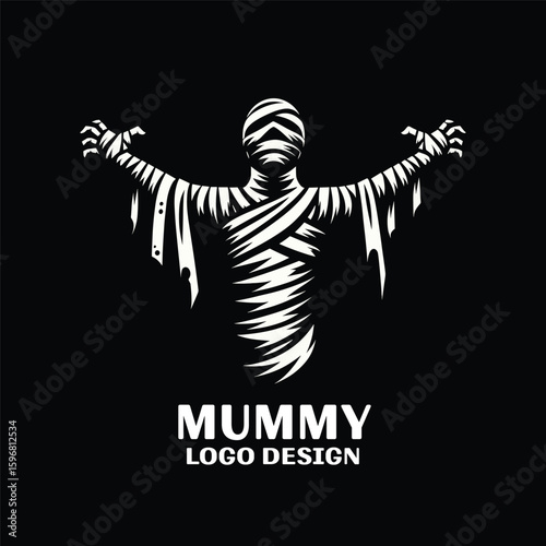 Mummy Vector Logo Design 