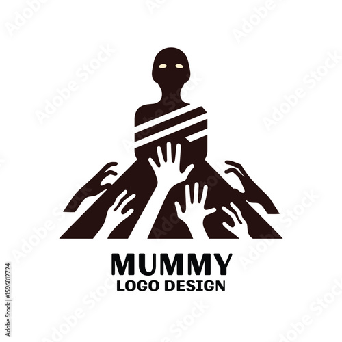 Mummy Vector Logo Design 