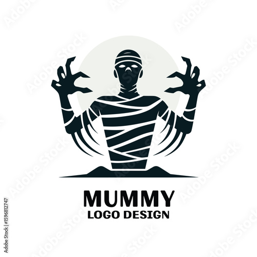Mummy Vector Logo Design 