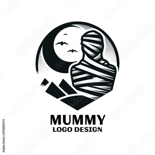Mummy Vector Logo Design 