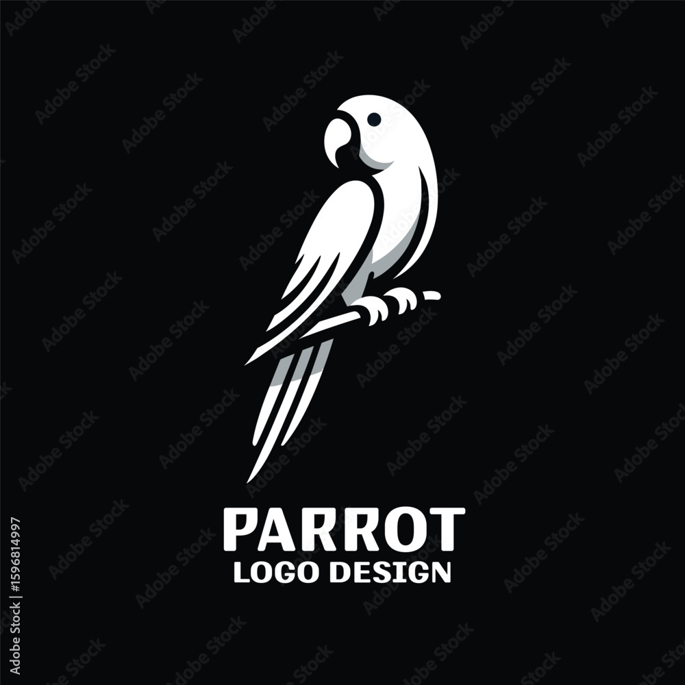 Fototapeta premium Parrot Vector Logo Design 