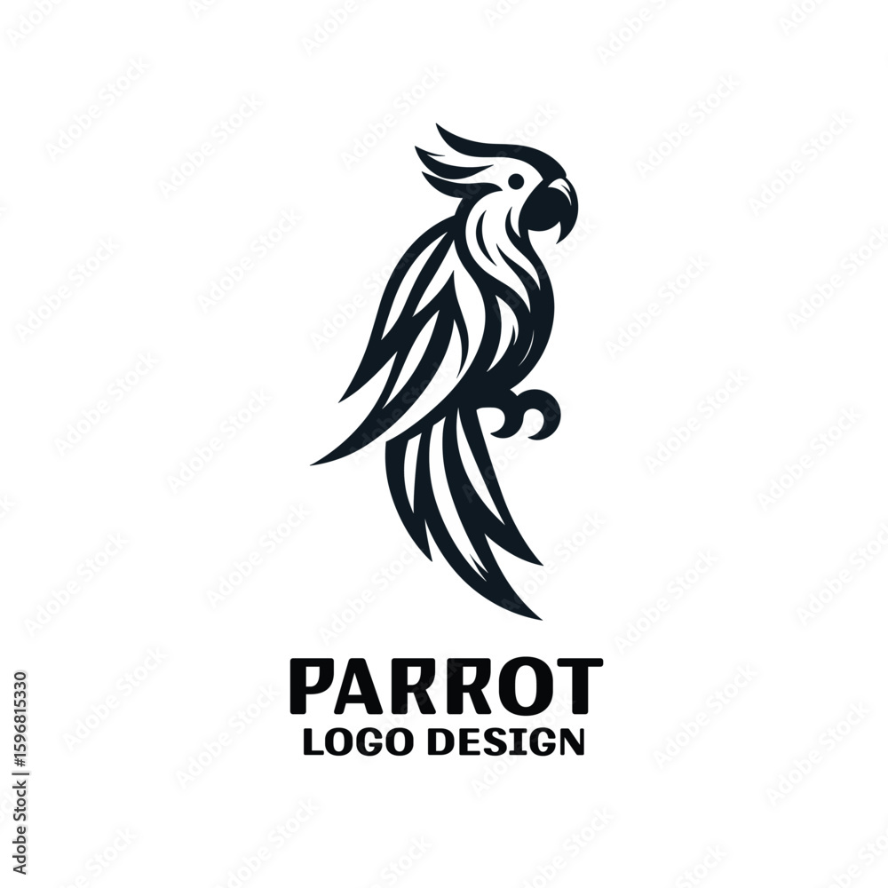 Fototapeta premium Parrot Vector Logo Design 