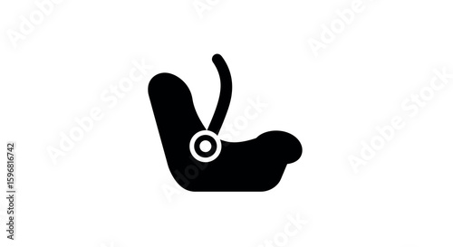 Car seat silhouette for child safety and travel