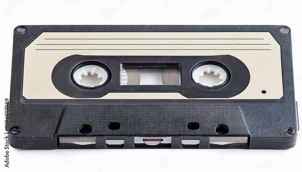 Fototapeta premium vintage compact audio cassette isolated