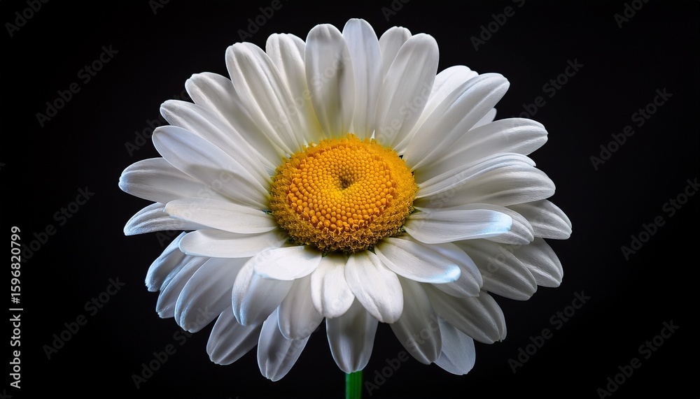 close up of a white daisy on black background floral photography macro nature flower daisy macro photography