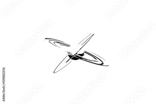 Illustration of a white rectangular prism with a shadow on a white background in a simple style