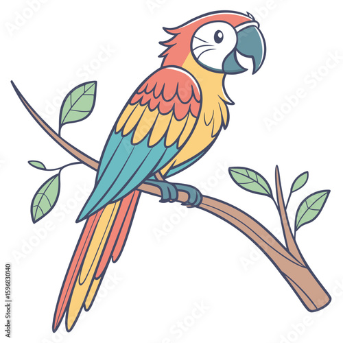 parrot on a branch