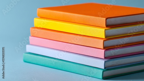 Wallpaper Mural Stack of blank notebooks. Modern stationery concept Torontodigital.ca