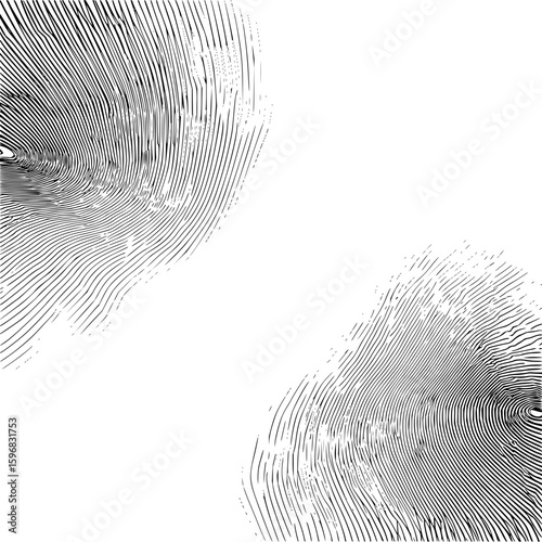 Abstract black and white burst pattern with radiating lines from a central point creating a starburst effect