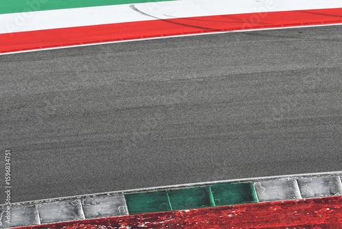 curbs on a racing track
