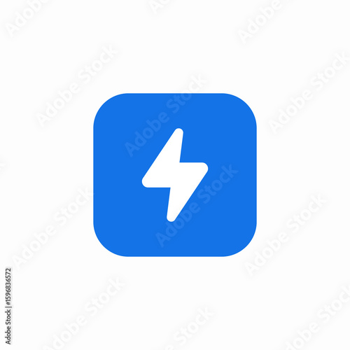 electricity bolt icon sign vector
