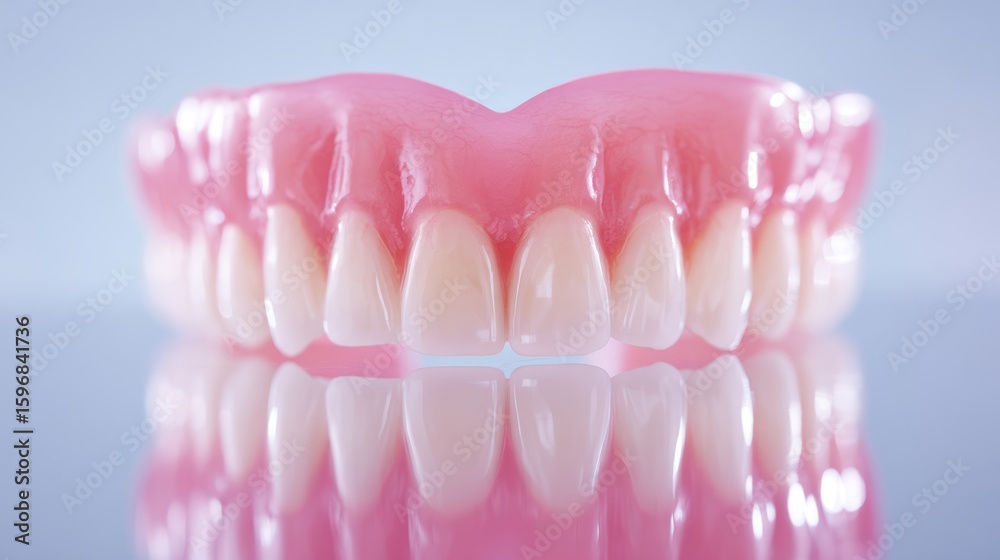 Fototapeta premium Premium dentures. Dental concept