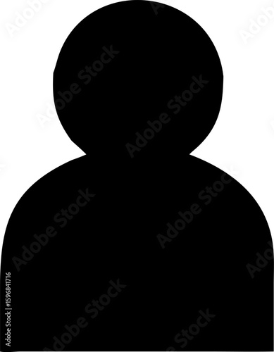 vector silhouette user UX icon