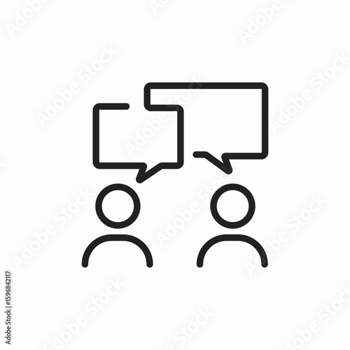 conversation dialogue icon sign vector