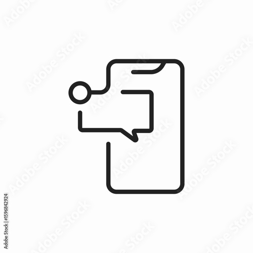 phone message icon sign vector