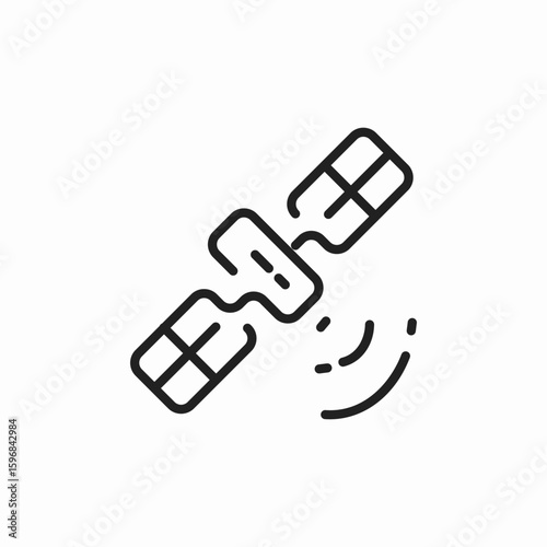 satellite cosmos icon sign vector
