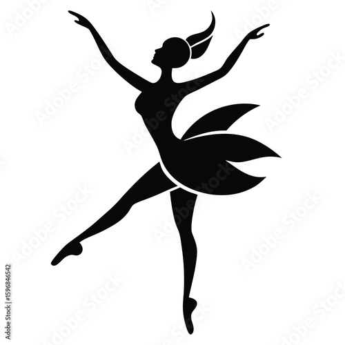 Elegant Ballerina Silhouette 