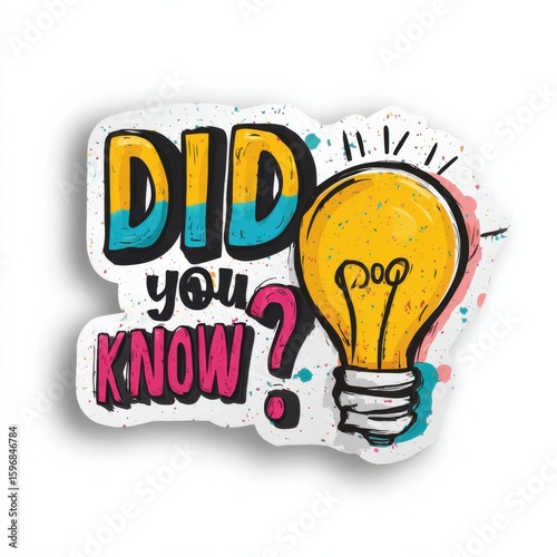 Did you know banner for education, business, advertising.