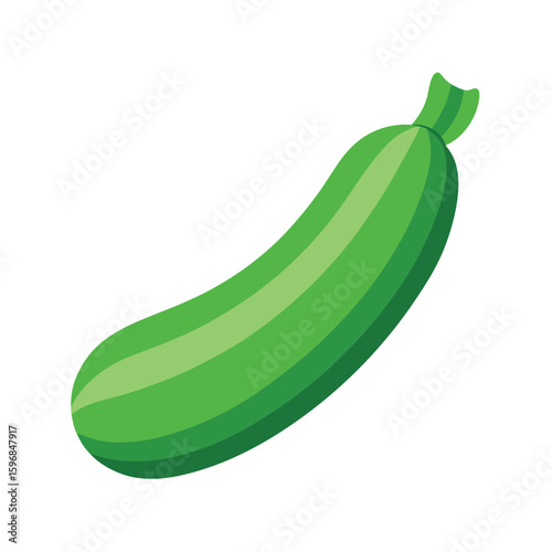 zucchini isolated on white background