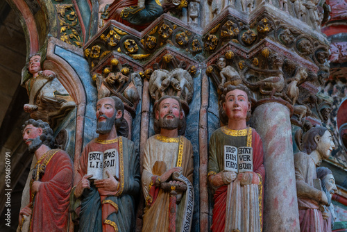 Photos Portico of Paradise of Ourense Cathedral, dedicated to Saint Martin, in the province of Ourense, in the autonomous community of Galicia