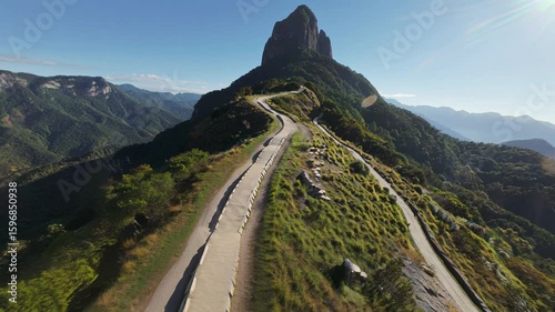 Cinematic View of Little Adam’s Peak and Surrounding Hills