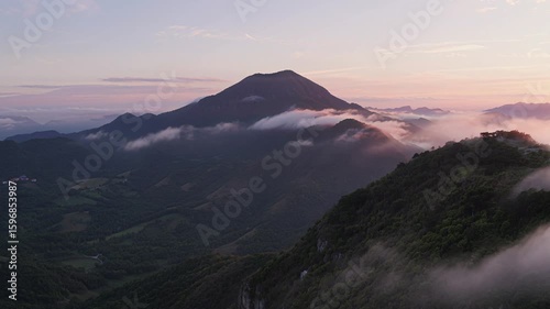 Breathtaking Aerial View of Little Adam’s Peak in Sri Lanka