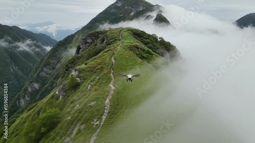 Breathtaking Aerial View of Little Adam’s Peak in Sri Lanka