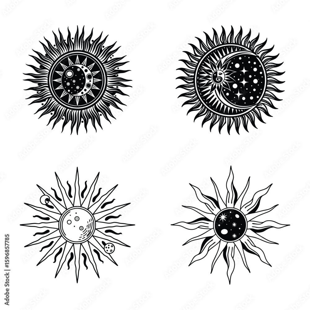 Fototapeta premium Sun svg design