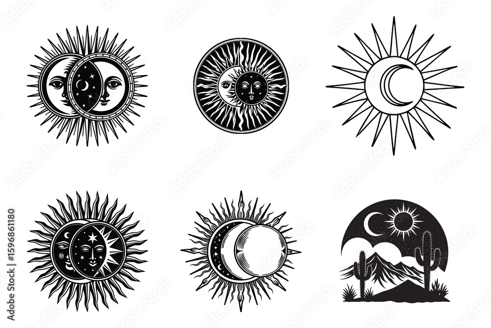 Fototapeta premium Sun svg design