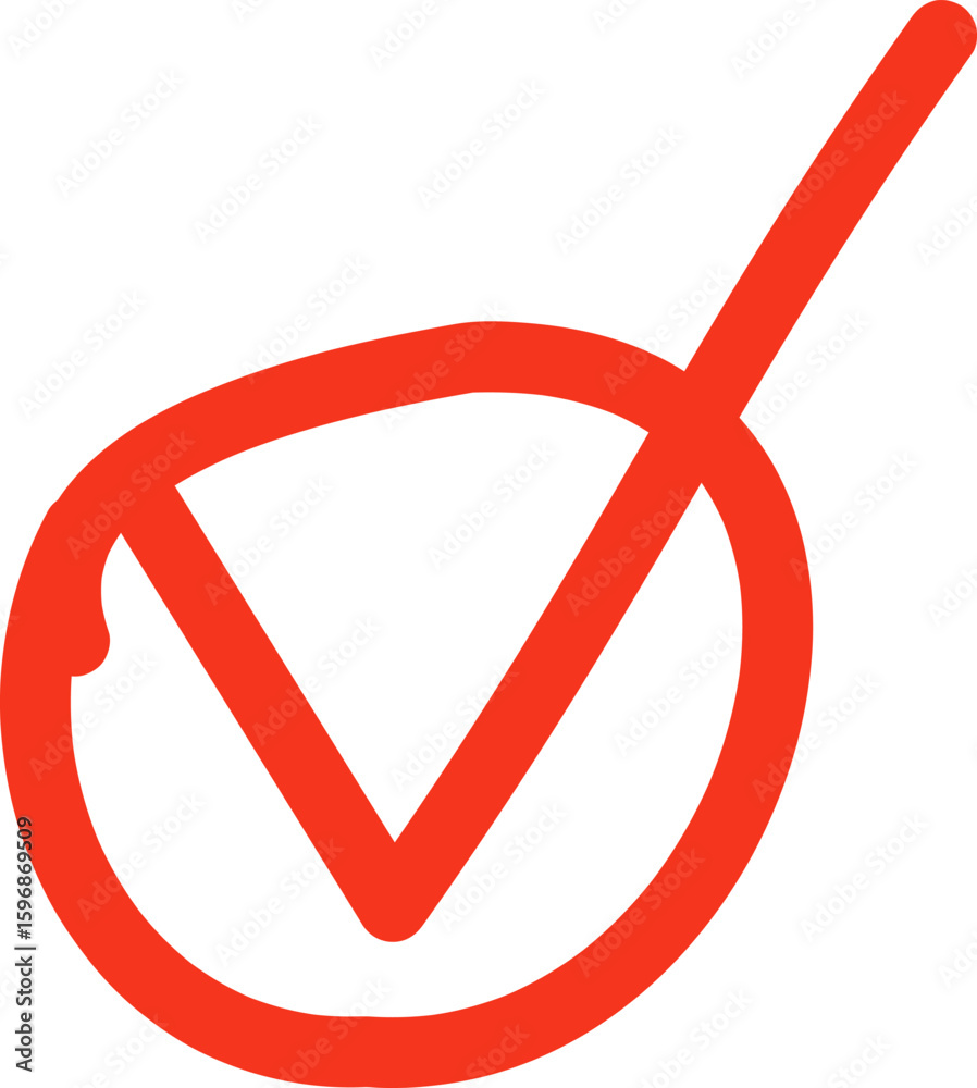 Obraz premium Hand drawn red arrow icon. up left right down arrows. Cross mark, circle, square, check mark icon design collection for business and education vector design element.