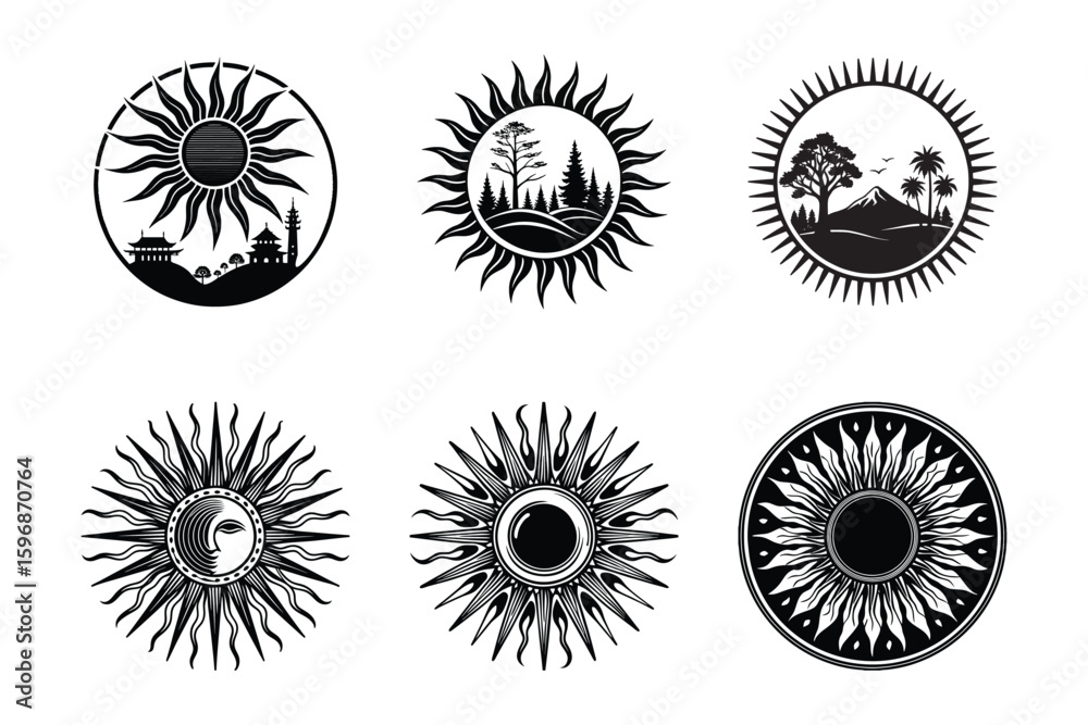 Fototapeta premium Sun svg design