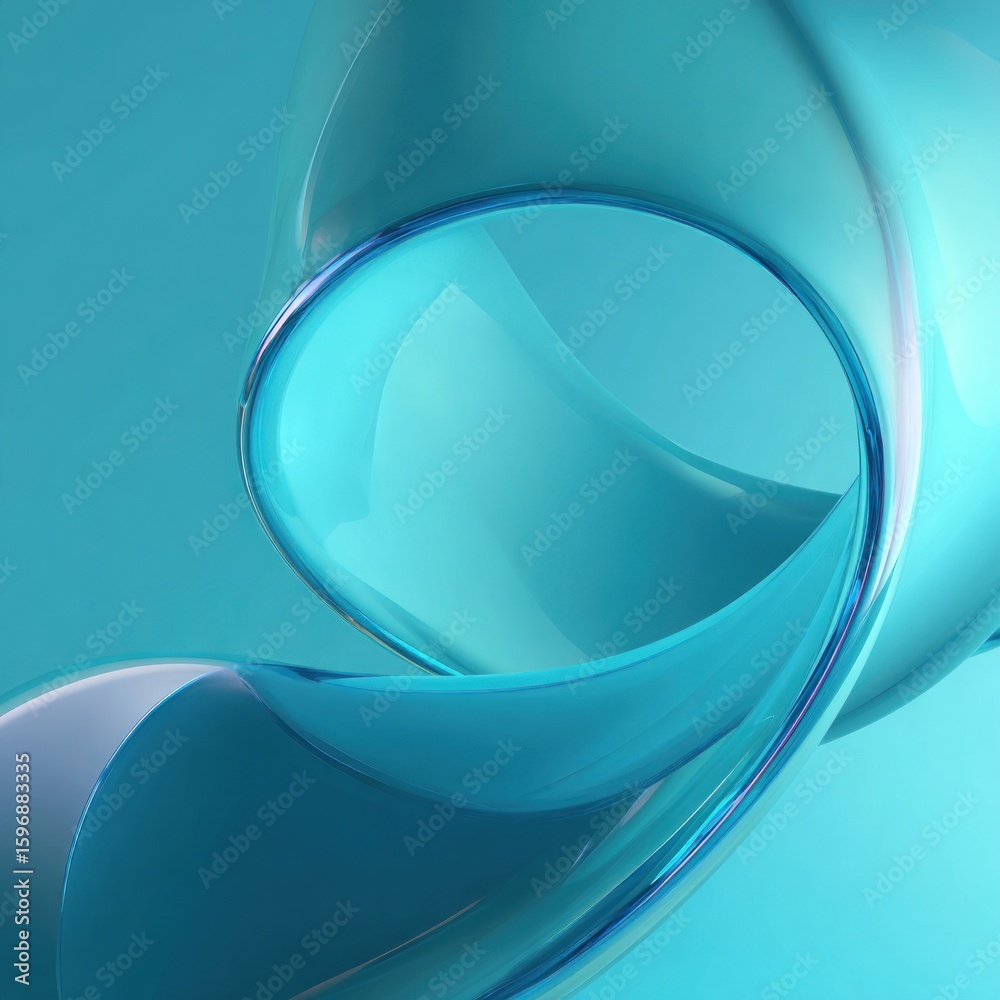 Fototapeta premium Abstract design with flowing, translucent shapes.
