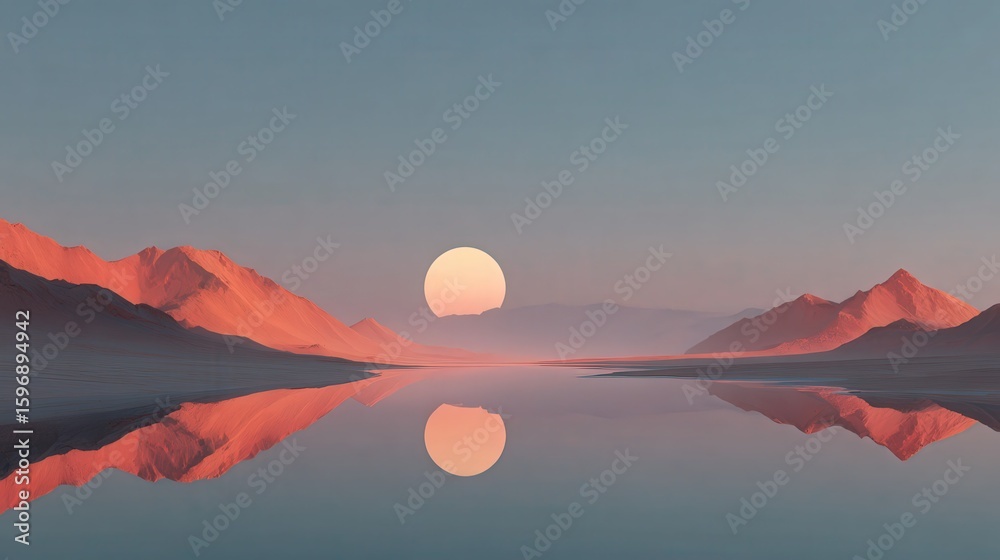 Fototapeta premium Minimalist Landscape
