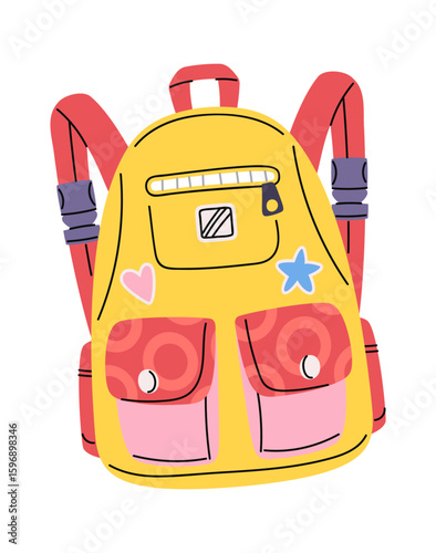Comfortable fashion childish school rucksack