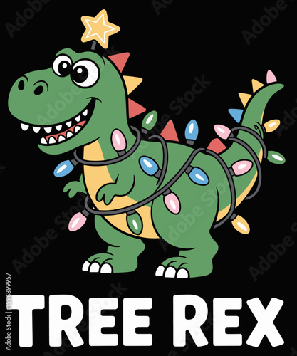 Tree Rex Funny Xmas Trex Christmas Dinosaur