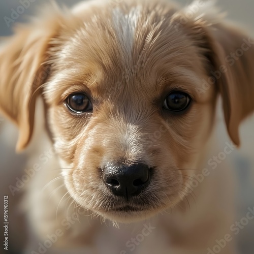close up puppy photo 
