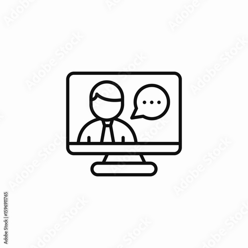 media speech icon sign vector
