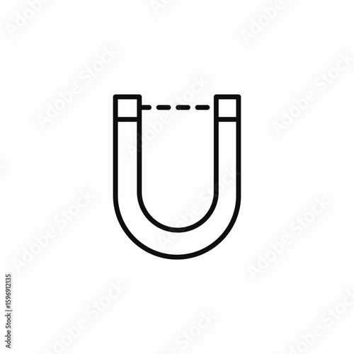 strong magnet icon sign vector